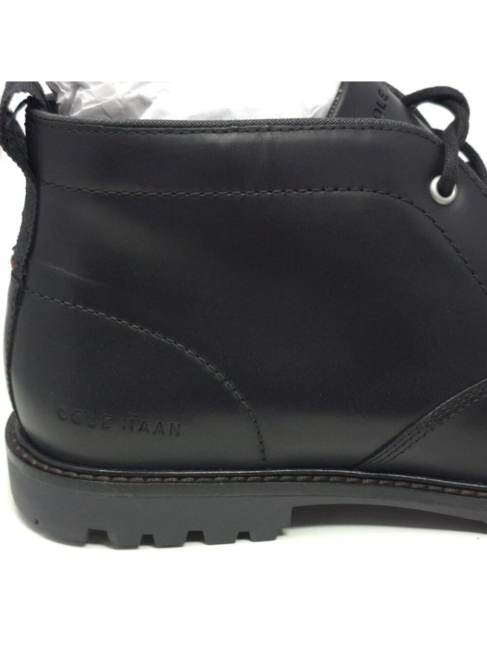Cole Haan Chukka Boots Midland Lug Water Resistant Leather Black - Picture 11 of 13